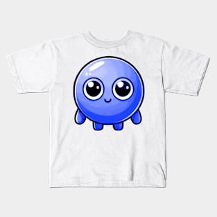 CUTE BLUE PEA (ERVILHA AZUL FOFA) Kids T-Shirt